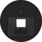 HAGER - Tapa FCC RCLASSIC negro brillo