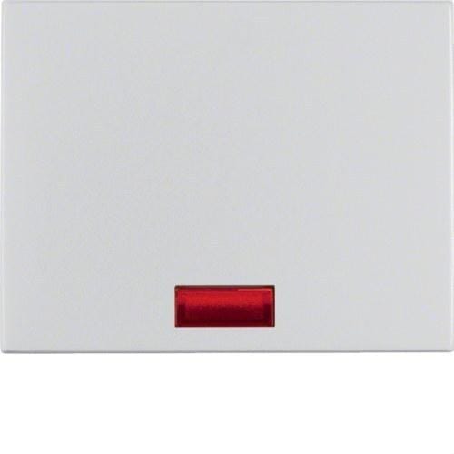HAGER - Tecla con lente para interruptor K5 aluminio