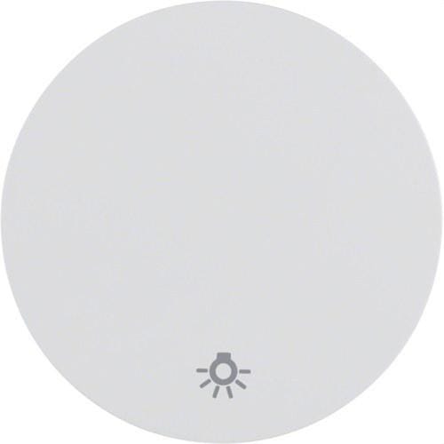 HAGER - Tecla R1/R3 con símbolo luz blanco polar brillo
