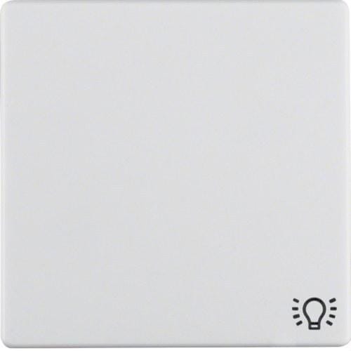 HAGER - Tecla Q.1 con inscripción luz blanco polar