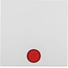 HAGER - Tecla con lente para mecanismo simple B1 blanco polar