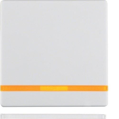 HAGER - Tecla Q.1 con lente blanco polar