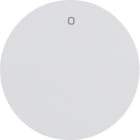 HAGER - Tecla R1/R3 con símbolo 0 blanco polar brillo
