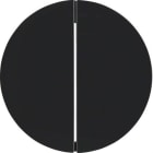 HAGER - Tecla doble R1/R3 negro brillo