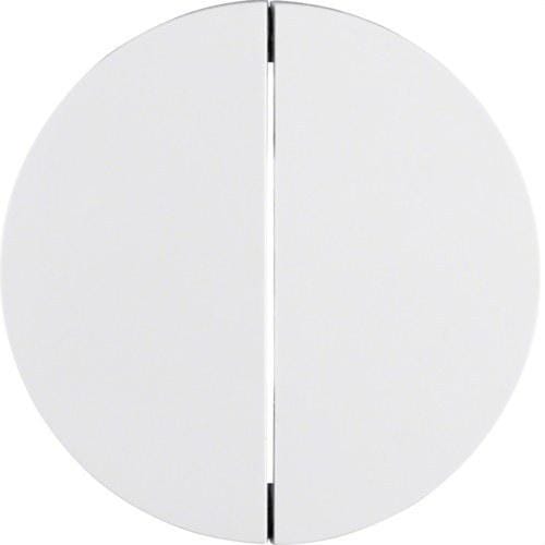 HAGER - Tecla doble R1/R3 blanco polar brillo