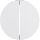 HAGER - Tecla doble R1/R3 blanco polar brillo