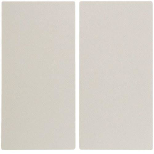 HAGER - Tecla sin lente para mecanismo doble S1 brillo blanco