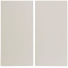 HAGER - Tecla sin lente para mecanismo doble S1 brillo blanco