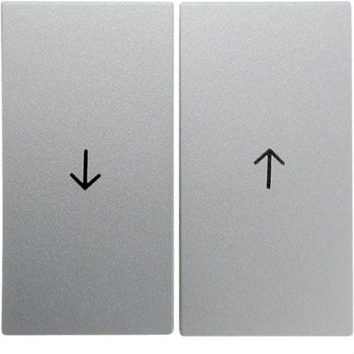HAGER - Doble tecla flechas para persiana B1 aluminio