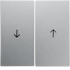 HAGER - Doble tecla flechas para persiana B1 aluminio