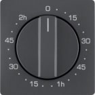 HAGER - Tapa Q.1/Q.3 mando temporizador 120 minutos antracita