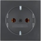 HAGER - Tapa schuko S/B protección infantil antracita