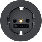 HAGER - Tapa schuko RX protección infantil negro