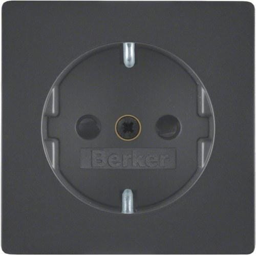 HAGER - Tapa schuko QX protección infantil antracita