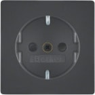 HAGER - Tapa schuko QX protección infantil antracita