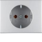 HAGER - Tapa schuko K5 protección infantil aluminio
