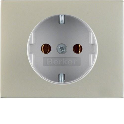 HAGER - Tapa schuko K5 protección infantil acero