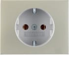 HAGER - Tapa schuko K5 protección infantil acero