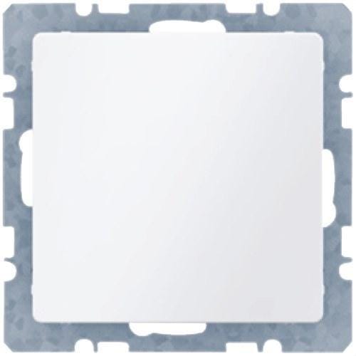 HAGER - Placa ciega Q.1 con garra s blanco polar