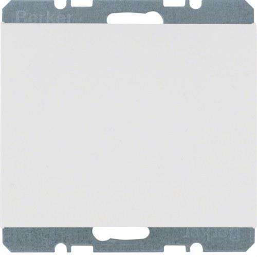 HAGER - Placa ciega con bastidor garra K1 blanco polar