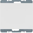 HAGER - Placa ciega con bastidor garra K1 blanco polar