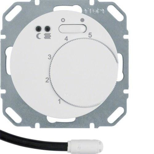 HAGER - Termostato contacto NA R1/R3 para suelo radiante R.1/R.3 blanco polar brillo