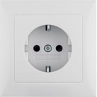 HAGER - Toma schuko S1 monobloc blanco brillo
