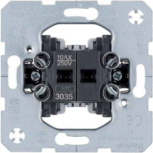 HAGER - Mecanismo doble interruptor basculante 10A/250V