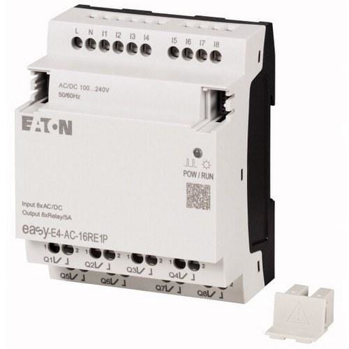 EATON - Controlador Nano easy E4 ampliación E/S 110/230V AC 8 ED 8 SD relé conexión Push-in