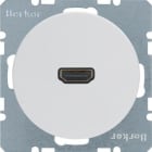 HAGER - Toma alta definición R1/R3 blanco polar brillo
