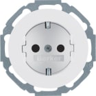HAGER - Toma schuko blanco polar brillo