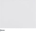 HAGER - Tecla simple AM K1 blanco polar brillo