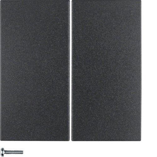 HAGER - Tecla doble AM S/B antracita