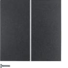 HAGER - Tecla doble AM S/B antracita