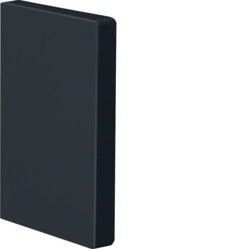 HAGER - Tapa final PC-ABS para canal BRP 65x100 RAL9011