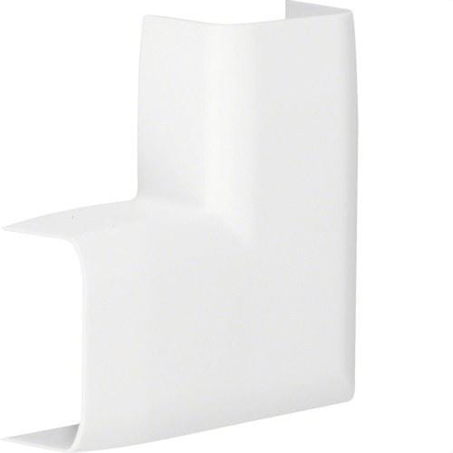 HAGER - �?ngulo plano para 12x20mm ATEHA blanco nieve