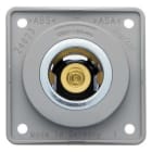 HAGER - Toma 12V gris brillo
