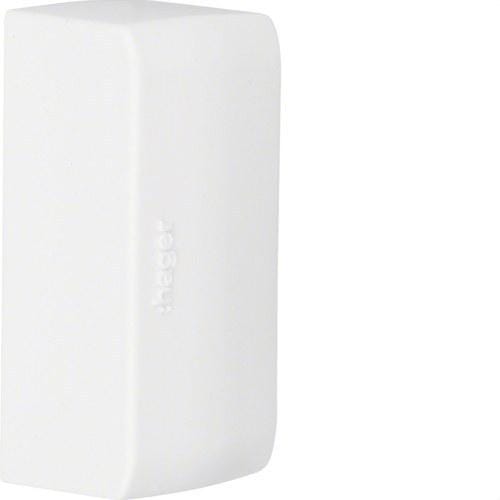 HAGER - Tapa final para 20x50 ATEHA blanco nieve