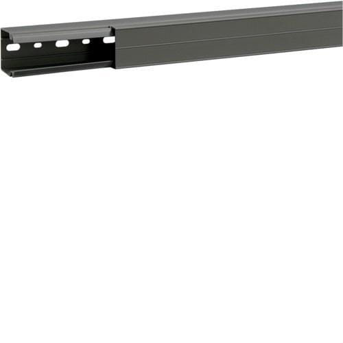 HAGER - Canal para distribución industrial+tapa B7A 40x40 gris
