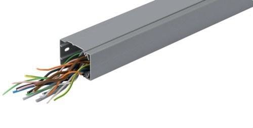 HAGER - Canal para distribución industrial+tapa B7A 80x40 gris