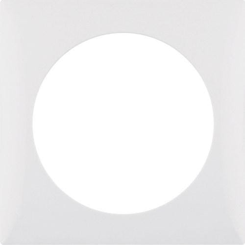 HAGER - Marco con 1 elemento Integro brillo blanco polar