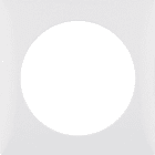 HAGER - Marco con 1 elemento Integro brillo blanco polar