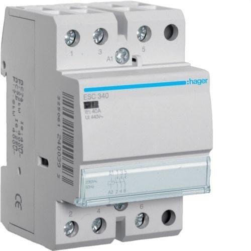 HAGER - Contactor 40A 3NA 230V