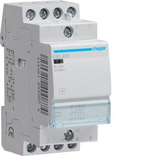 HAGER - Contactor 25A 4NA 230V