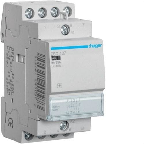 HAGER - Contactor 25A 2NA+2NC 230V