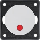 HAGER - Interruptor bipolar con piloto Integro blanco polar