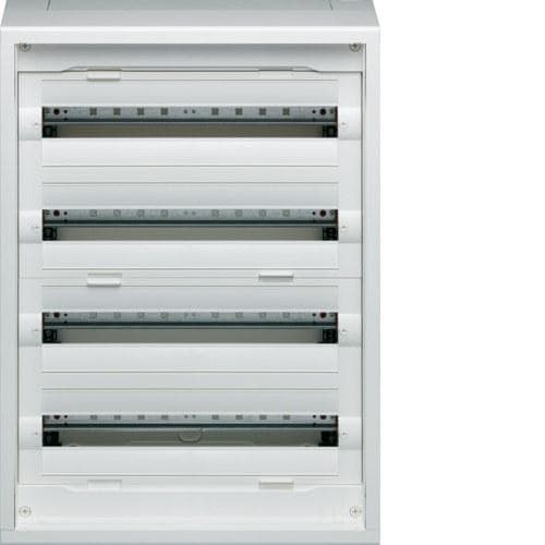 HAGER - Caja distribución superficie new VEGA D con 4 filas 96 módulos sin puerta