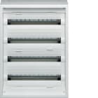 HAGER - Caja distribución superficie new VEGA D con 4 filas 96 módulos sin puerta