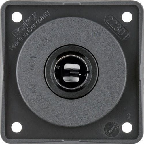 HAGER - Toma para vehiculo motor 6-24V 16A antracita
