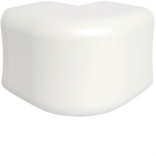 HAGER - Ángulo exterior PVC para canal CLM/CLMU65090 blanco nieve